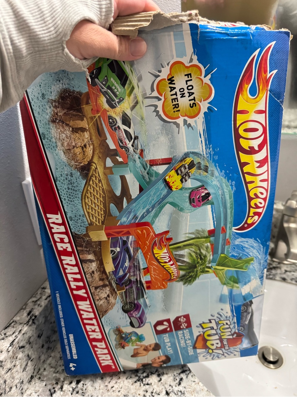 Race Rally Water Park Playset - Blue/Orange